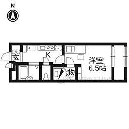 レオパレス京都鞍馬口 1Kの間取図画像