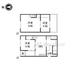 京都市南区西九条藤ノ木町 2階建 築60年のイメージ