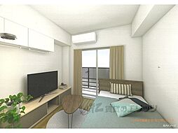 京都市営烏丸線 十条駅 徒歩4分の賃貸マンション 4階1Kのリビング/ダイニング