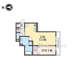 仮称）吉祥院宮ノ東マンション 3階1LDKの間取り
