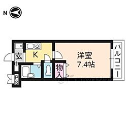 サザン・シティー 1Kの間取図画像