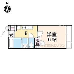 インヴェルノ 1Kの間取図画像