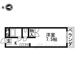ハウスオブローズ 1Kの間取図画像