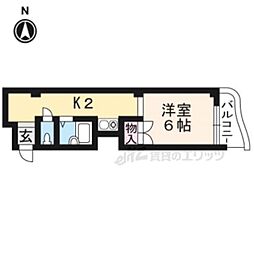 ｍａｉｓｏｎ　ｄｅ　ｎ 3階1Kの間取り