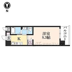 セトル寿 2階1Kの間取り