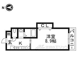 Casadeissa 1Kの間取図画像