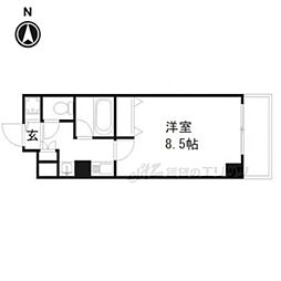 ランドマークシティ京都烏丸五条 1Kの間取図画像