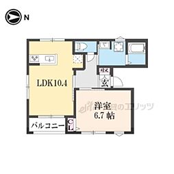 仮)東山区日吉町226-5新築 1LDKの間取図画像