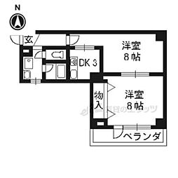 EM,SCOURT 2Kの間取図画像