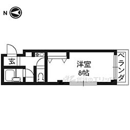 ジュネスコート 1Kの間取図画像