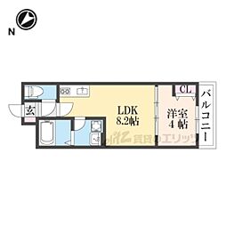 Dporta casa 1LDKの間取図画像