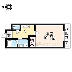 メゾン・澤野井 1Kの間取図画像