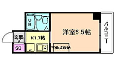 福島イーグルハイツ 1Kの間取図画像