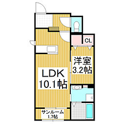 間取図画像 1LDK