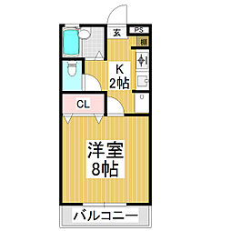 ATLASAQUA 1Kの間取図画像