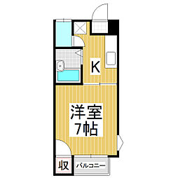 間取図画像 1K
