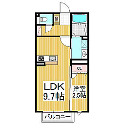 Dolce 1階1LDKの間取り