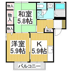 物件の間取り