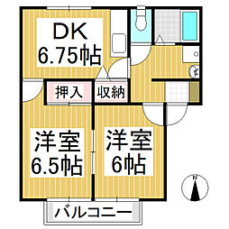 間取図画像 2DK