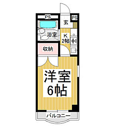 NPハイツ 1Kの間取図画像
