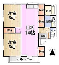 間取図画像 2LDK