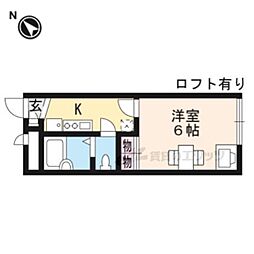 JR湖西線 和邇駅 徒歩9分の賃貸アパート 1階1Kの間取り