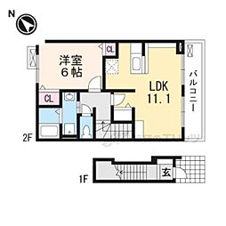間取図画像 1LDK
