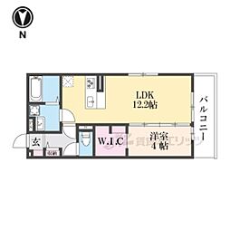D-ROOM平井A棟 3階1LDKの間取り