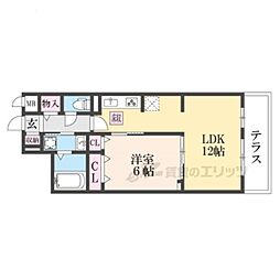 ノルド フィウーメ 1LDKの間取図画像