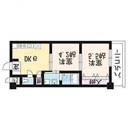 フォレストヒル 2Kの間取図画像