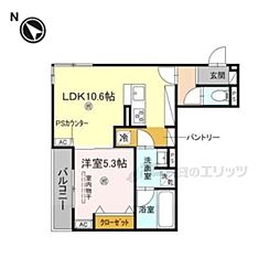 CHAINON 1LDKの間取図画像