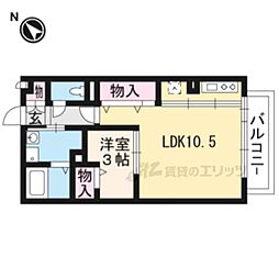 ファミール御池 1LDKの間取図画像