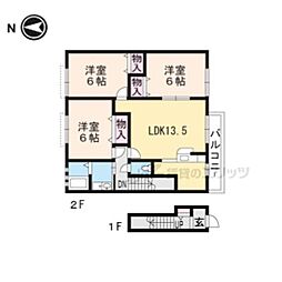 ソレジオ孝元 3LDKの間取図画像