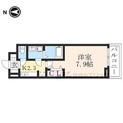 パーチェ 1Kの間取図画像