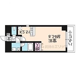 エンゼルプラザイースト1 ワンルームの間取図画像