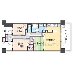 ブランズ西大津レイクフロント 3LDKの間取図画像