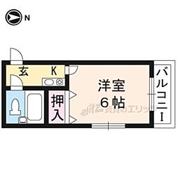 アネックスK 1Kの間取図画像