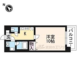 AngelPlaza南草津駅前 1Kの間取図画像