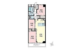クレール和光 3LDKの間取図画像