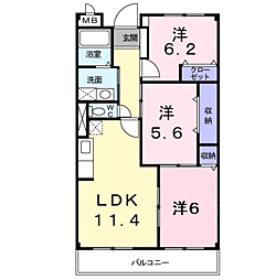 ヴィラ・グランデ 3LDKの間取図画像