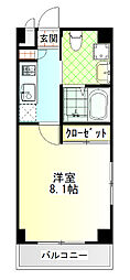 S-FORT小田原栄町 1Kの間取図画像