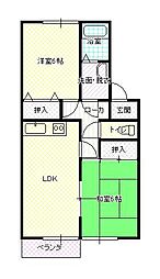 ベル・コラーイン 2DKの間取図画像