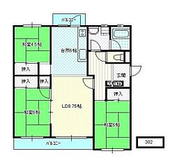 南原F&M 3LDKの間取図画像