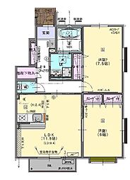 間取図画像 2LDK