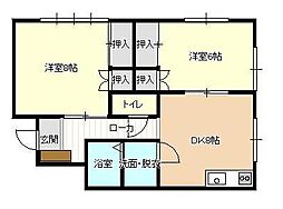 間取図画像 2DK