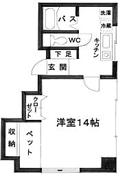 IGビル 1Kの間取図画像