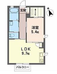 シャーメゾンめいび 1LDKの間取図画像
