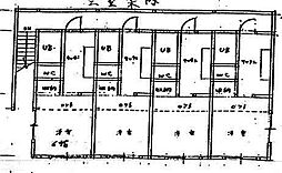 クレール 1Kの間取図画像