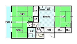メゾン荒楯 3DKの間取図画像
