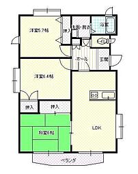 シャルム21 3LDKの間取図画像